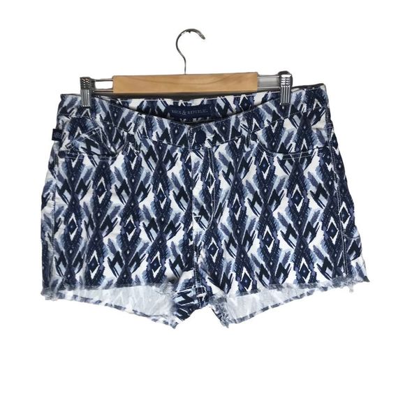 Rock & Republic Pants - Rock & Republic Lolita Tribal Blue Demin Shorts